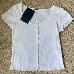 NWT white brandy melville tee